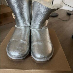UGG Silver Ankle Boots